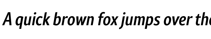 Preview of FONTSPRING DEMO - Rival Sans Narrow Medium italic Regular font