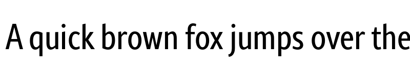 Preview of FONTSPRING DEMO - Rival Sans Narrow Regular font