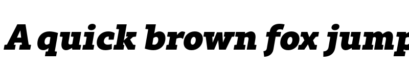 Preview of FONTSPRING DEMO - Rival Slab Black Italic font