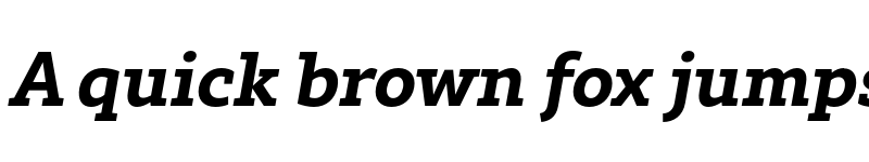 Preview of FONTSPRING DEMO - Rival Slab Bold Italic font