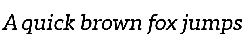 Preview of FONTSPRING DEMO - Rival Slab Italic font