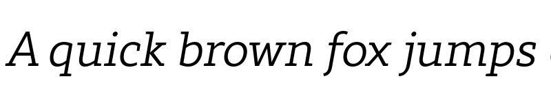 Preview of FONTSPRING DEMO - Rival Slab Light Italic font