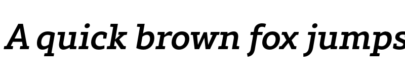 Preview of FONTSPRING DEMO - Rival Slab Medium Italic font