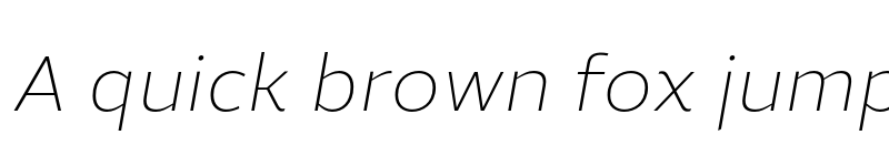 Preview of FONTSPRING DEMO - Roanne UltraLight Italic Regular font