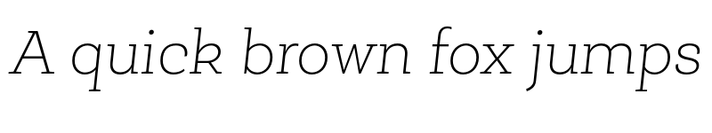 Preview of FONTSPRING DEMO - Roble Alt Thin Thin Italic font