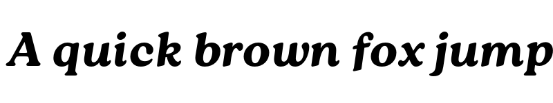 Preview of FONTSPRING DEMO - Roca One Black Italic font