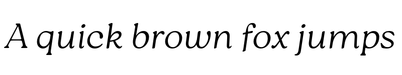 Preview of FONTSPRING DEMO - Roca One Thin Italic font
