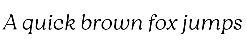 Preview of FONTSPRING DEMO - Roca Two Thin Italic font