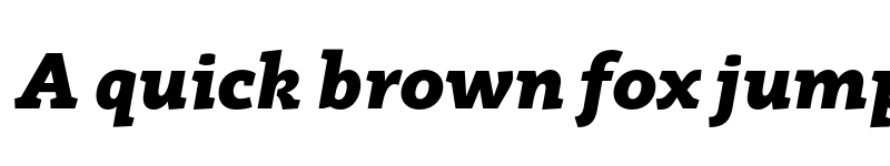 Preview of FONTSPRING DEMO - Rogliano Black Italic font