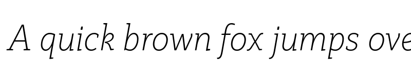 Preview of FONTSPRING DEMO - Rogliano Ultralight Italic font