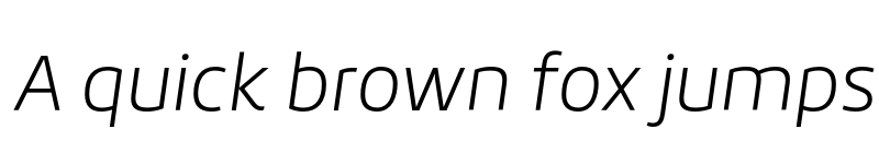 Preview of FONTSPRING DEMO - Roihu ExtraLight Italic font