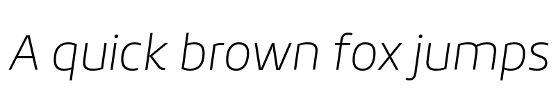 Preview of FONTSPRING DEMO - Roihu Thin Italic font