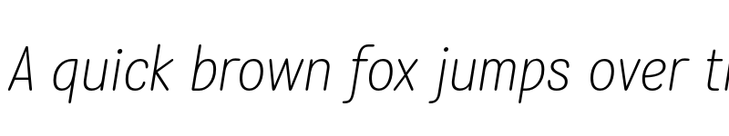 Preview of FONTSPRING DEMO - Rolade Italic Thin Regular font