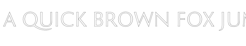 Preview of FONTSPRING DEMO - Roma Outline Regular font