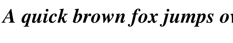 Preview of FONTSPRING DEMO - Roman PS Pro Bold Italic font