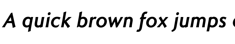 Preview of FONTSPRING DEMO - Romanica Bold Italic font