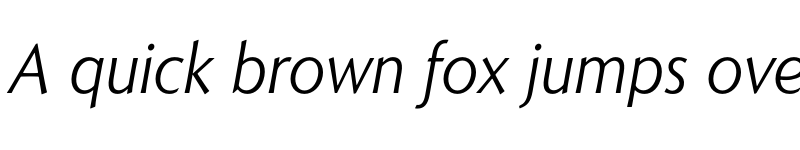 Preview of FONTSPRING DEMO - Romanica Light Italic font