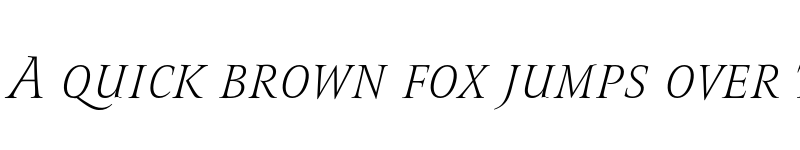 Preview of FONTSPRING DEMO - Romis Light Italic Regular font