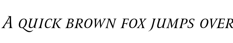 Preview of FONTSPRING DEMO - Romis Medium Italic Regular font