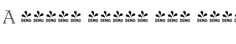 Preview of FONTSPRING DEMO - Roos Initials Regular font