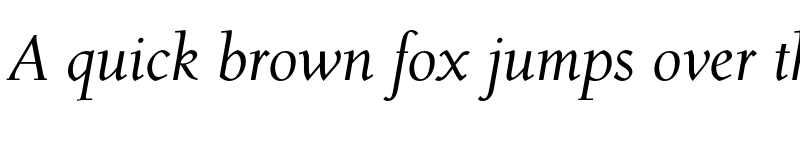 Preview of FONTSPRING DEMO - Roos Roman Italic font