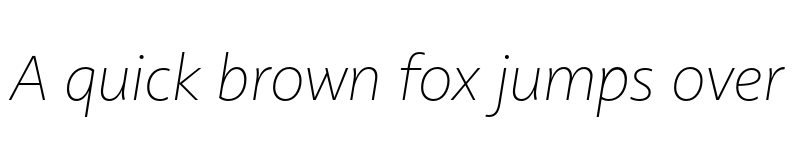 Preview of FONTSPRING DEMO - Rosales ExtraLight It Regular font