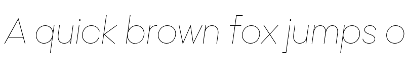 Preview of FONTSPRING DEMO - Rothek Hairline Italic font