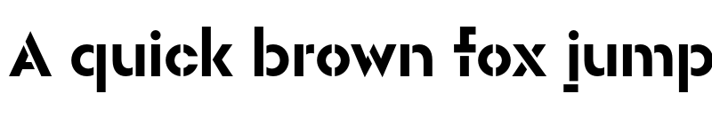 Preview of FONTSPRING DEMO - Rothek Stencil ExBold Regular font