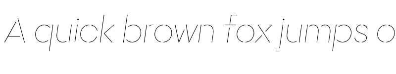 Preview of FONTSPRING DEMO - Rothek Stencil Hairline Italic font