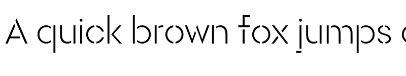 Preview of FONTSPRING DEMO - Rothek Stencil Light Regular font