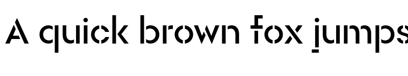 Preview of FONTSPRING DEMO - Rothek Stencil Medium Regular font