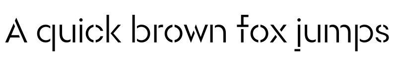 Preview of FONTSPRING DEMO - Rothek Stencil Normal Regular font