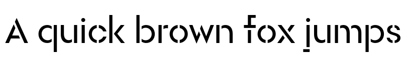 Preview of FONTSPRING DEMO - Rothek Stencil Regular font