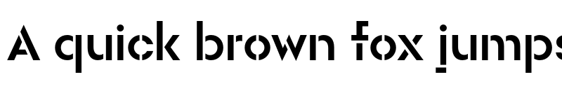 Preview of FONTSPRING DEMO - Rothek Stencil SemiBold Regular font