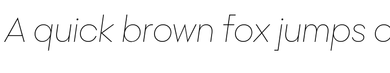 Preview of FONTSPRING DEMO - Rothek Thin Italic font