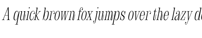 Preview of FONTSPRING DEMO - Royalis Extralight Cond Oblique Regular font