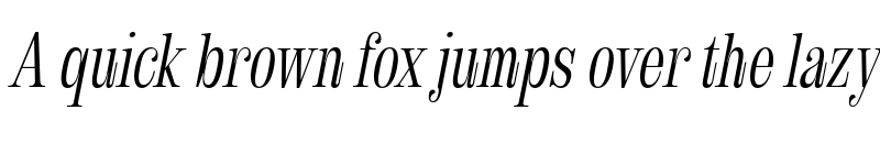 Preview of FONTSPRING DEMO - Royalis Light Cond Oblique Regular font