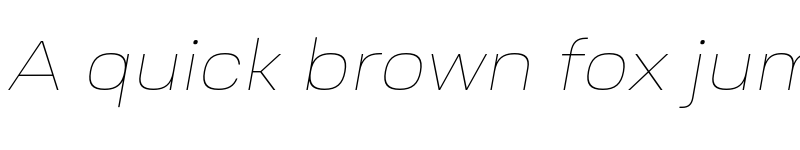 Preview of FONTSPRING DEMO - Ruberoid Thin Italic font