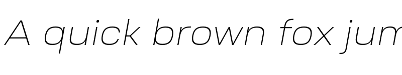 Preview of FONTSPRING DEMO - Ruberoid UltLt Italic font