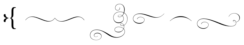 Preview of FONTSPRING DEMO - Rufina-Stencil-Ornaments Regular font