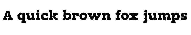 Preview of FONTSPRING DEMO - Rusty Plate Regular font