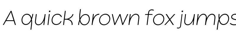 Preview of FONTSPRING DEMO - Ryker Thin Oblique Italic font