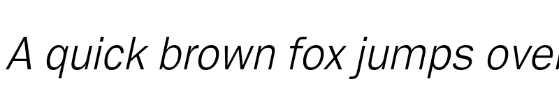 Preview of FONTSPRING DEMO - Ryman Gothic Pro Thin Italic font