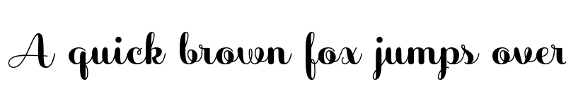 Preview of FONTSPRING DEMO - Sabores Script Black Regular font