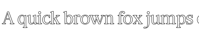 Preview of FONTSPRING DEMO - Sagitha Outline Regular font