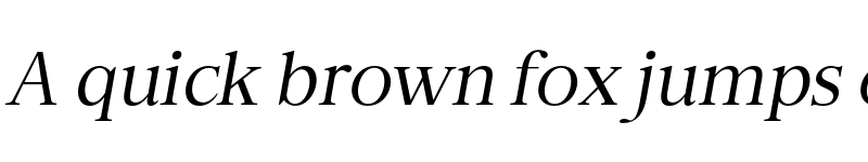 Preview of FONTSPRING DEMO - Sagitha Serif Italic font