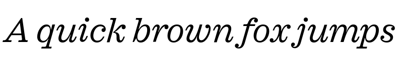 Preview of FONTSPRING DEMO - Sagona Book Italic font