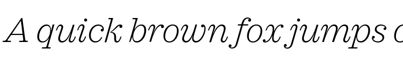 Preview of FONTSPRING DEMO - Sagona ExtraLight Italic font