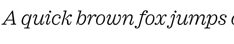 Preview of FONTSPRING DEMO - Sagona Light Italic font