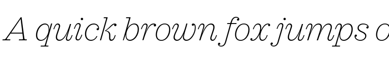 Preview of FONTSPRING DEMO - Sagona Thin Italic font